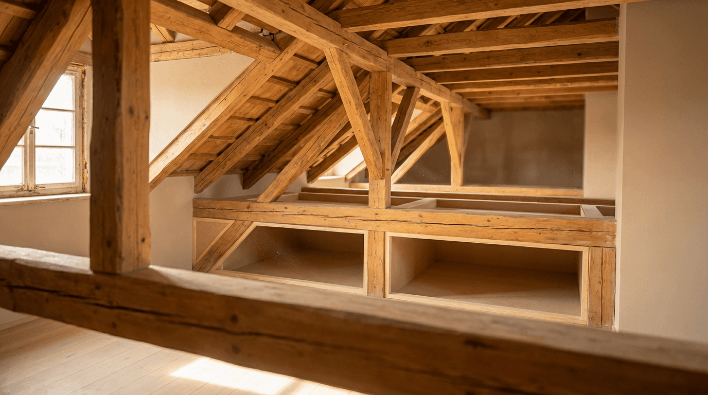 Cleared attic space after professional cleanout service